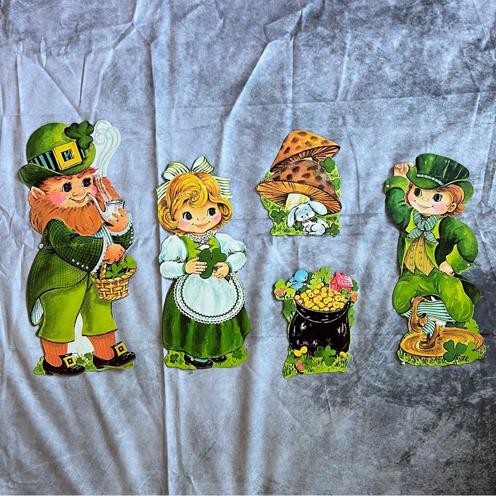 Vintage Die Cut St. Patrick’s Day Lot of 5